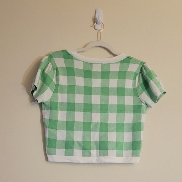 Forever 21 Cropped Short Sleeve Duster  Cardigan - Picture 2 of 5